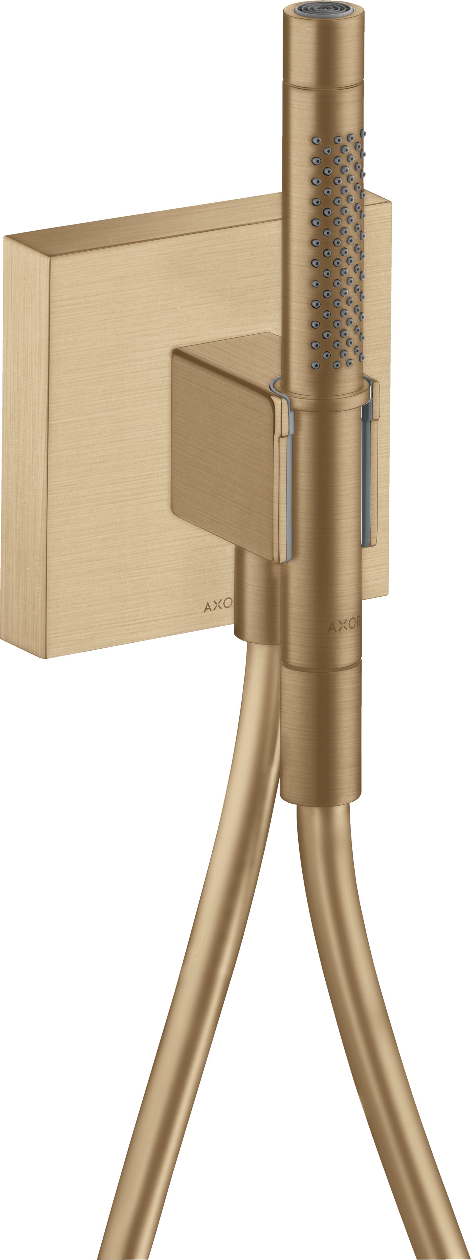 AXOR Starck Porter unit 120/120 with baton hand shower 2jet and shower hose