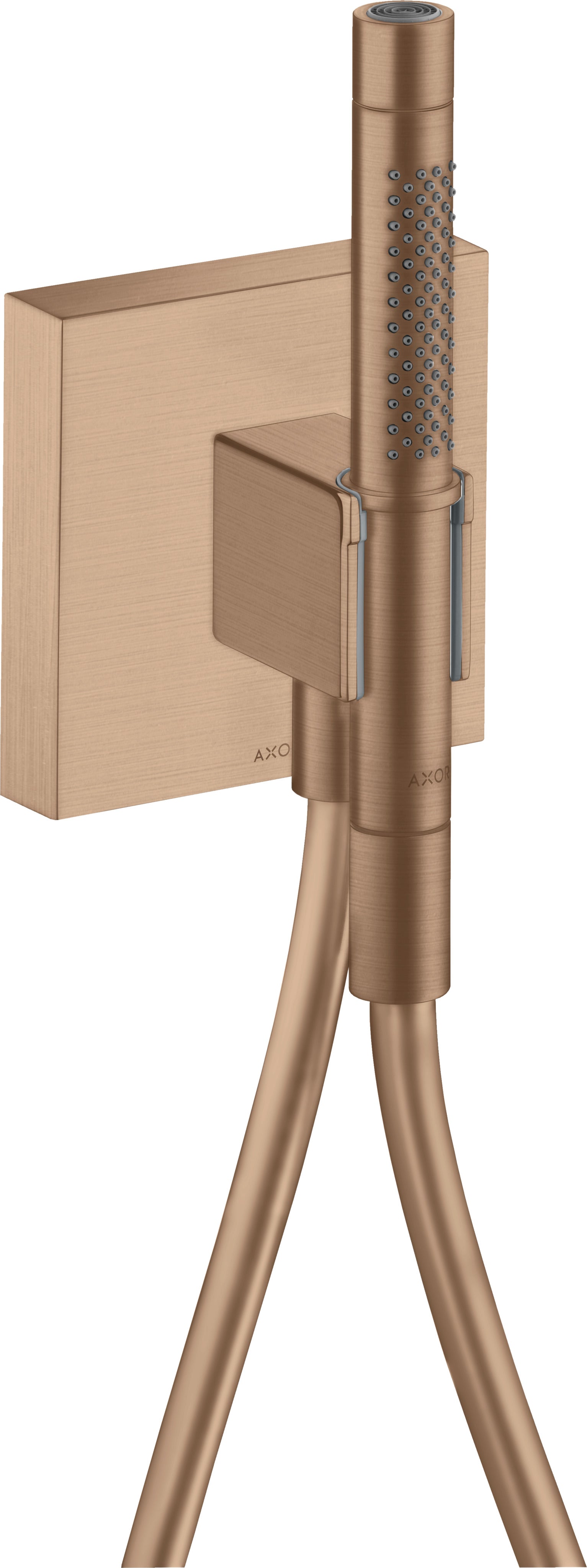 AXOR Starck Porter unit 120/120 with baton hand shower 2jet and shower hose