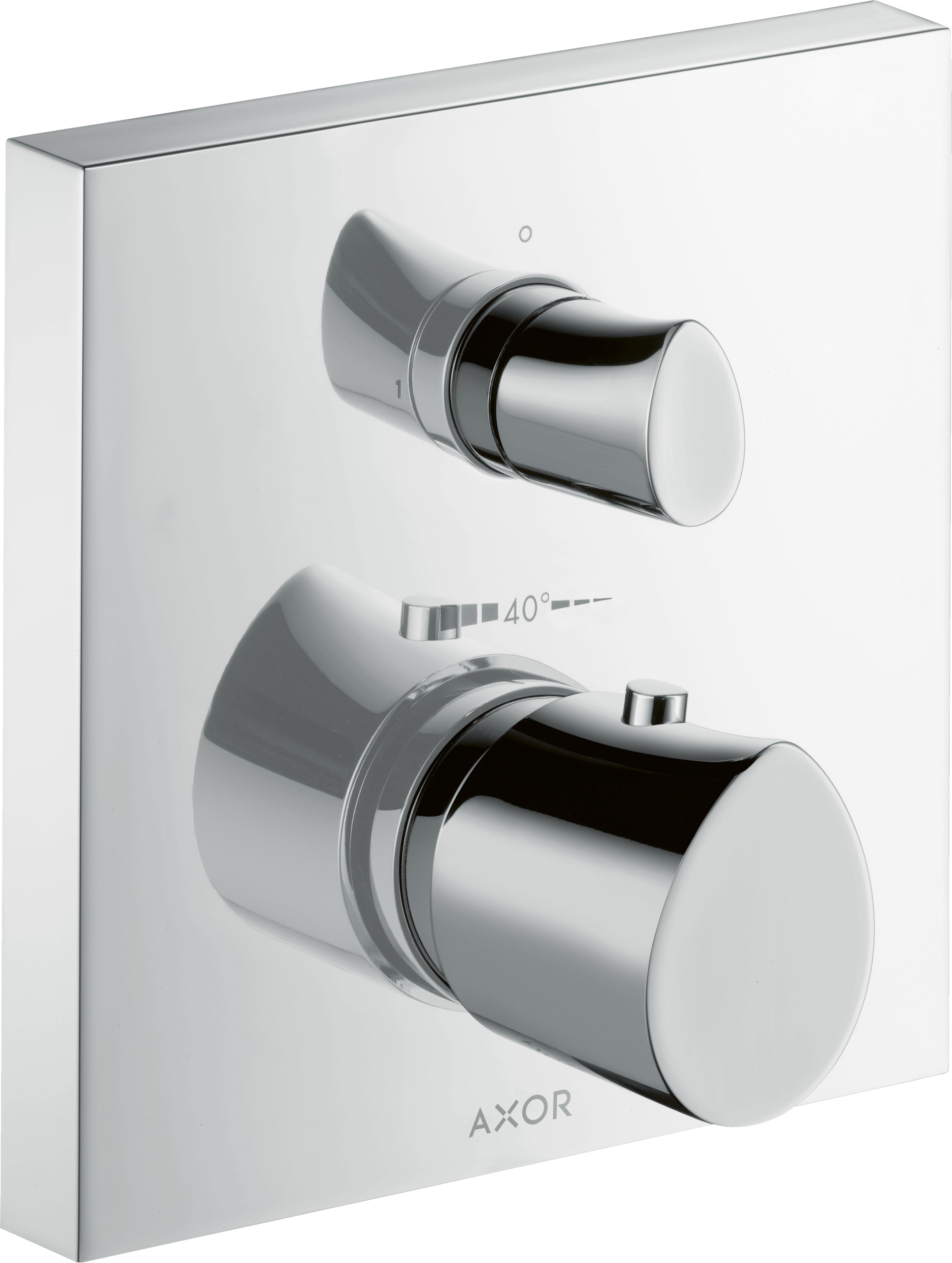 AXOR Starck Organic Thermostatic mixer for concealed installation with shut-off / diverter valve