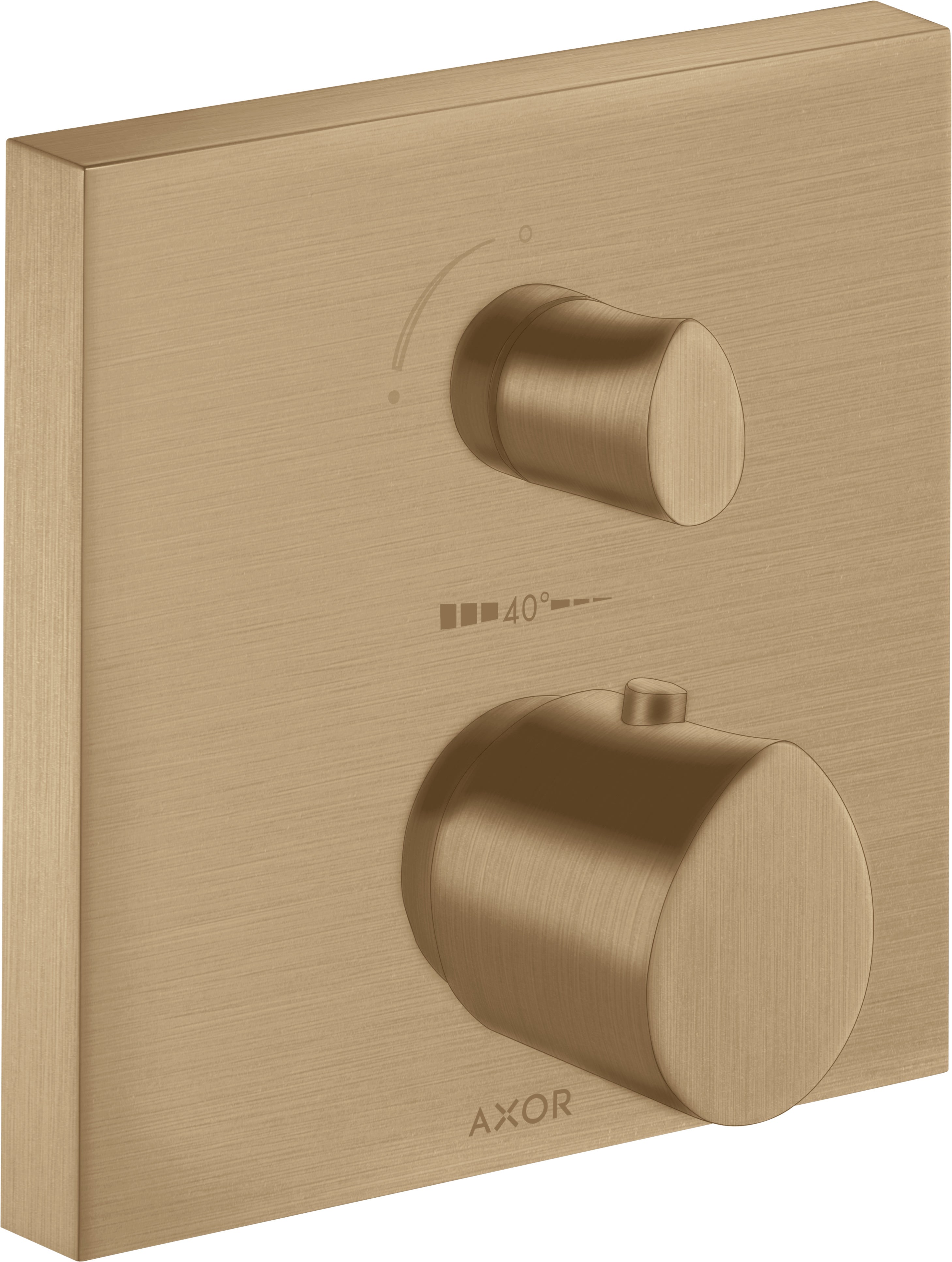 AXOR Starck Organic Thermostatic mixer for concealed installation with shut-off / diverter valve