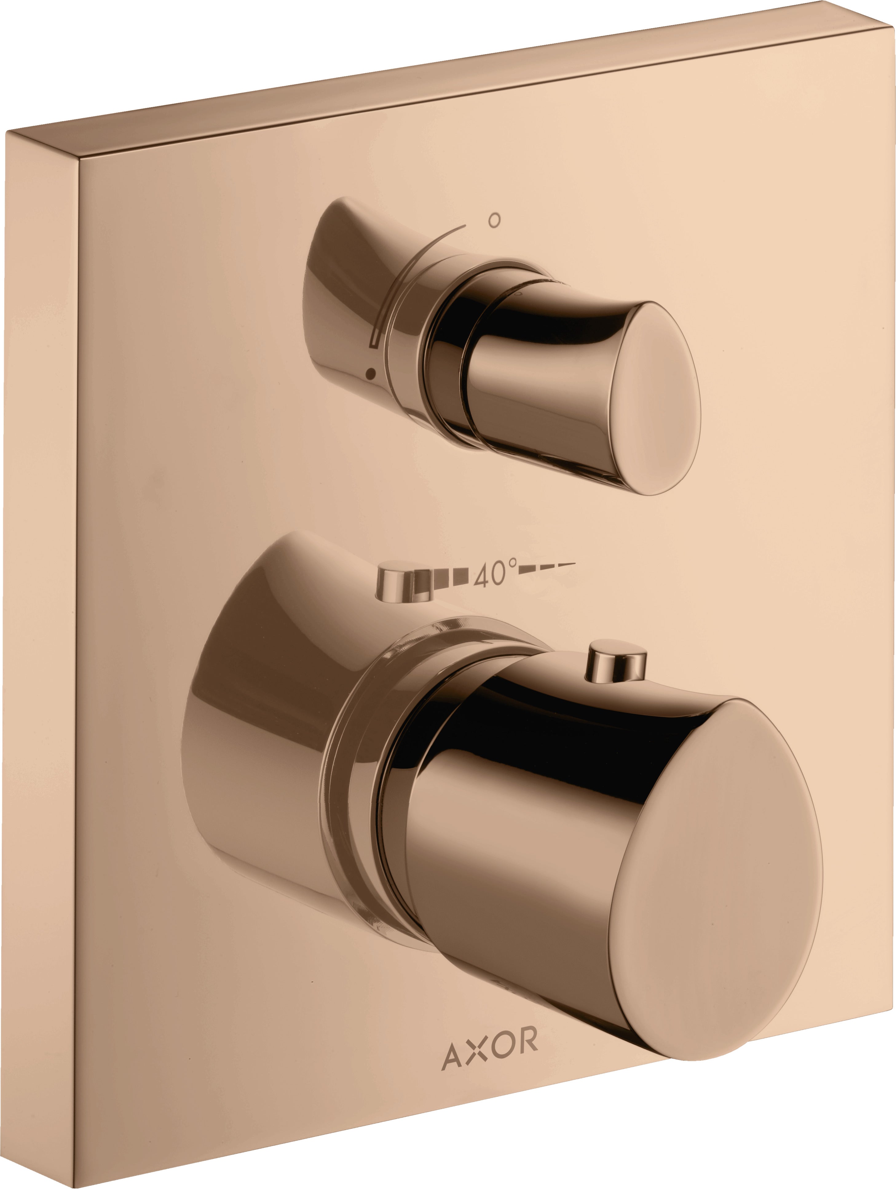 AXOR Starck Organic Thermostatic mixer for concealed installation with shut-off / diverter valve