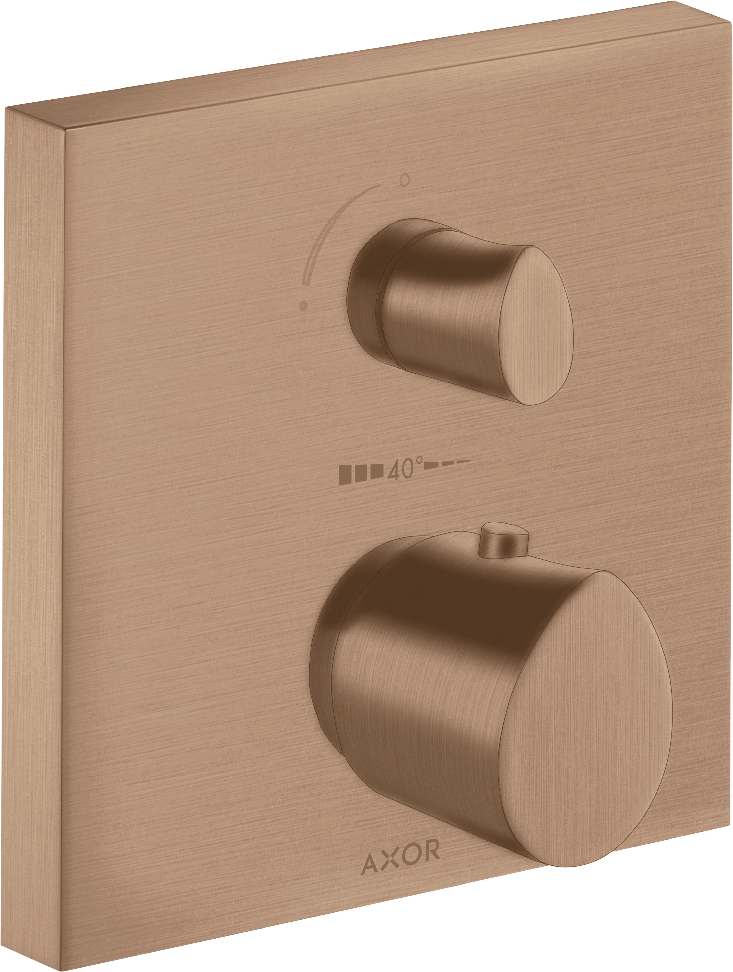AXOR Starck Organic Thermostatic mixer for concealed installation with shut-off / diverter valve
