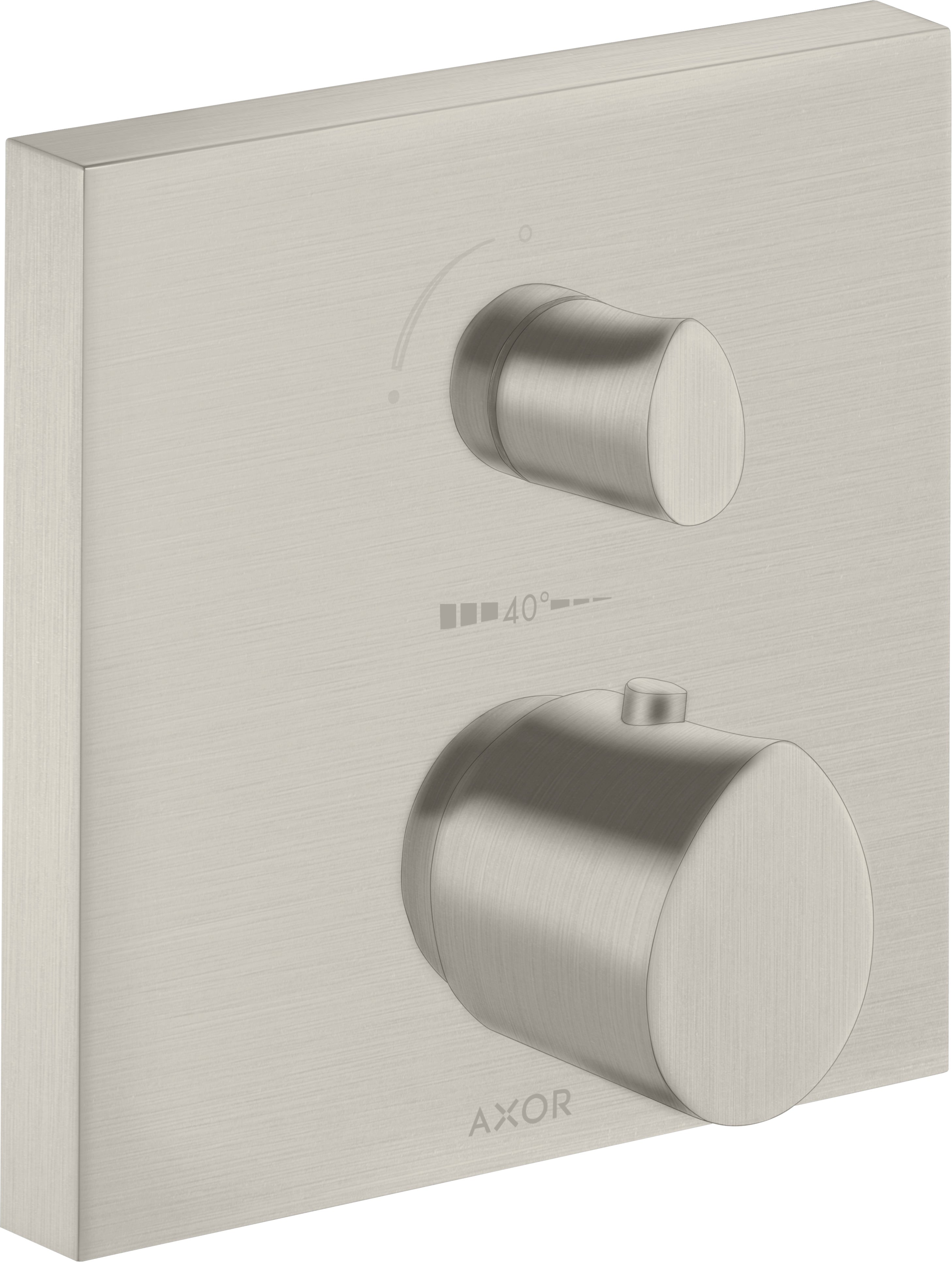 AXOR Starck Organic Thermostatic mixer for concealed installation with shut-off / diverter valve