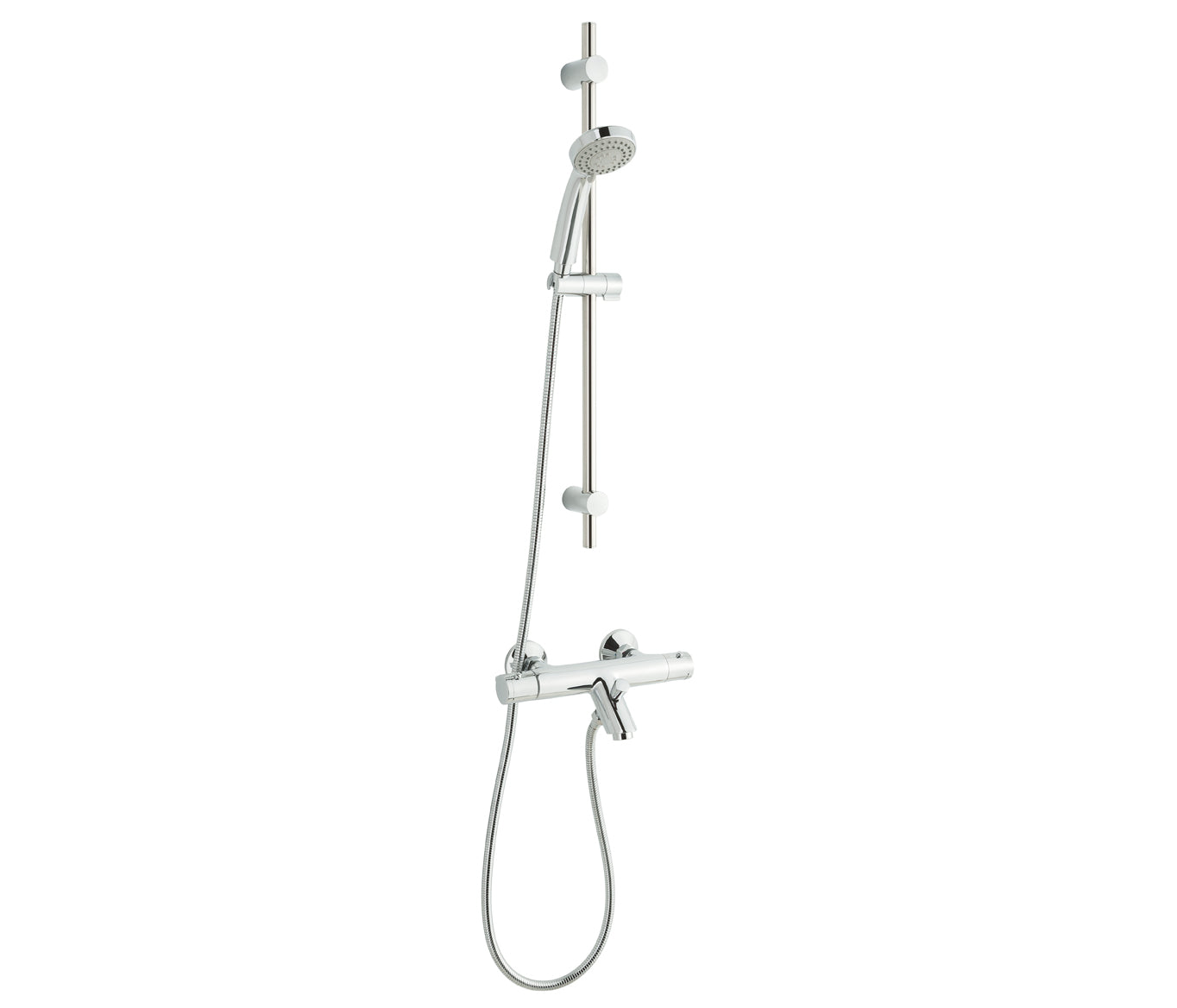 THERMOSTATIC BATH SHOWER MIXER WITH SLIDE RAIL KIT A