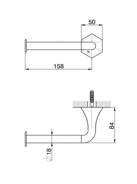 HEXA - Toilet Roll Holder