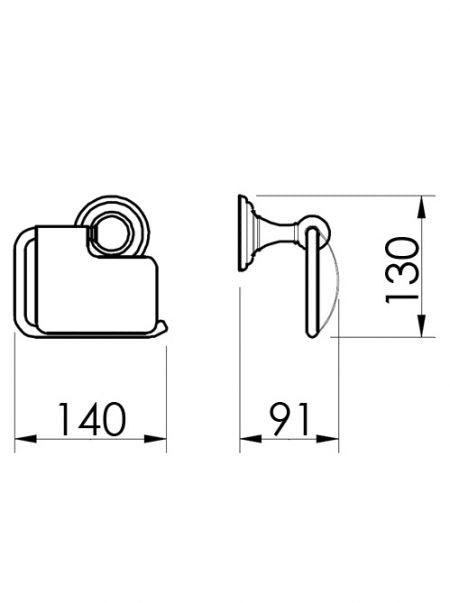 EDWARDIAN - Toilet Roll hldr & Cover