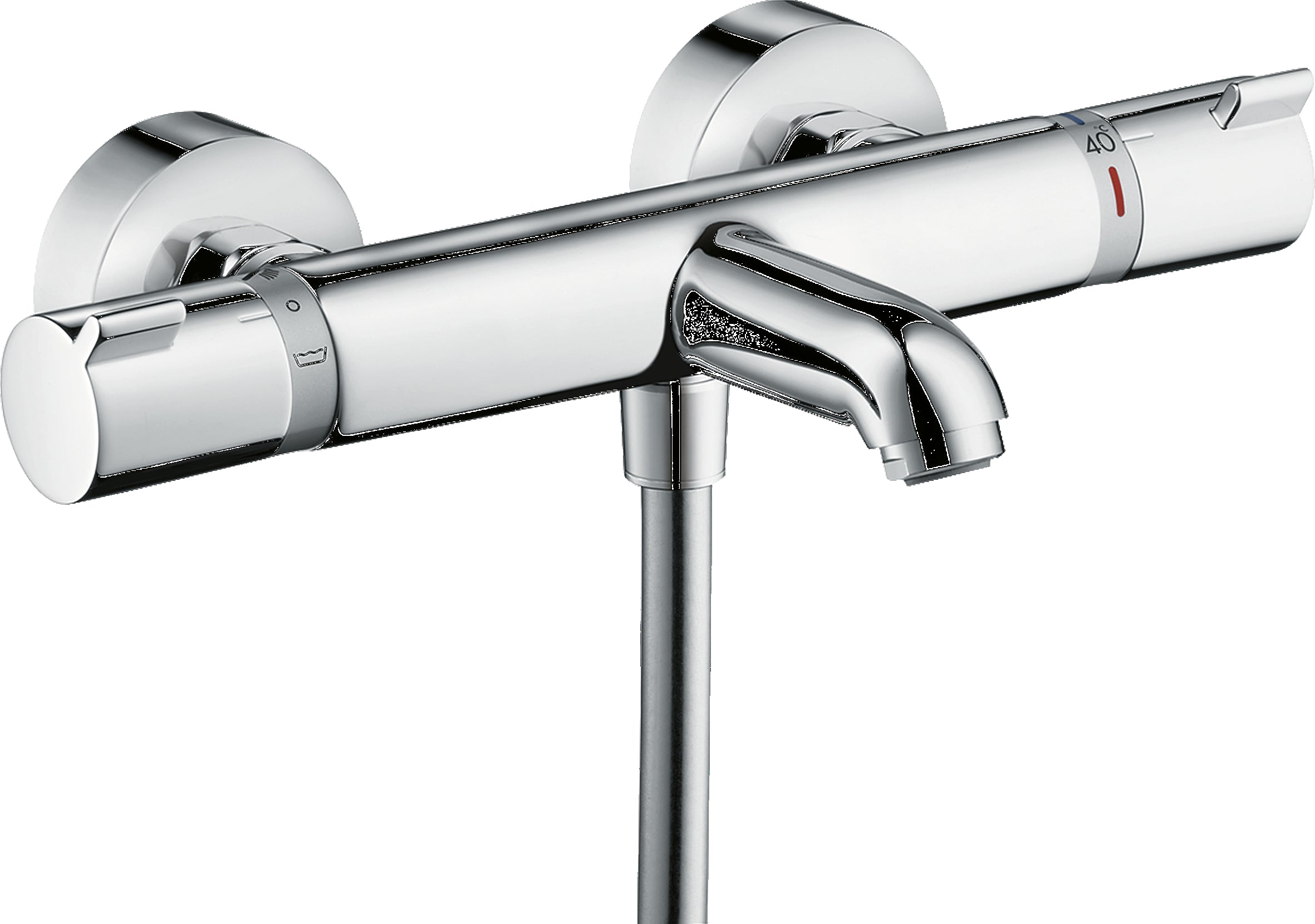 Ecostat Thermostatic bath mixer for exposed installation