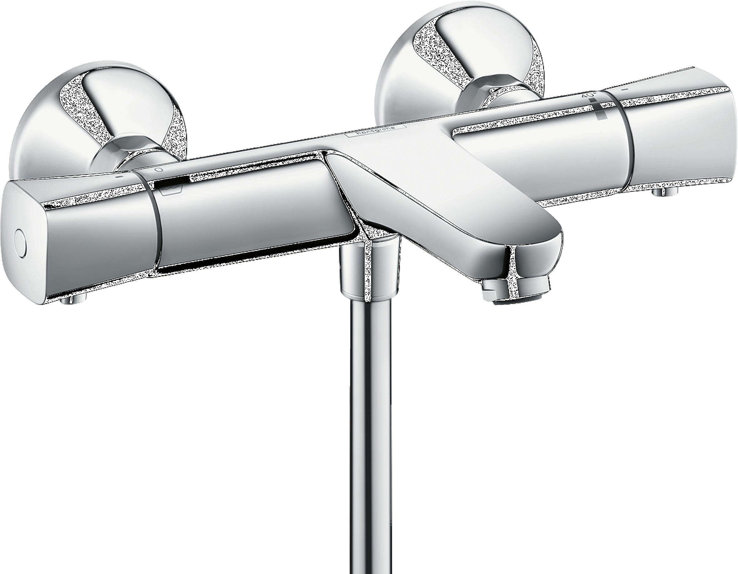 Ecostat universal Thermostatic bath mixer for exposed installation