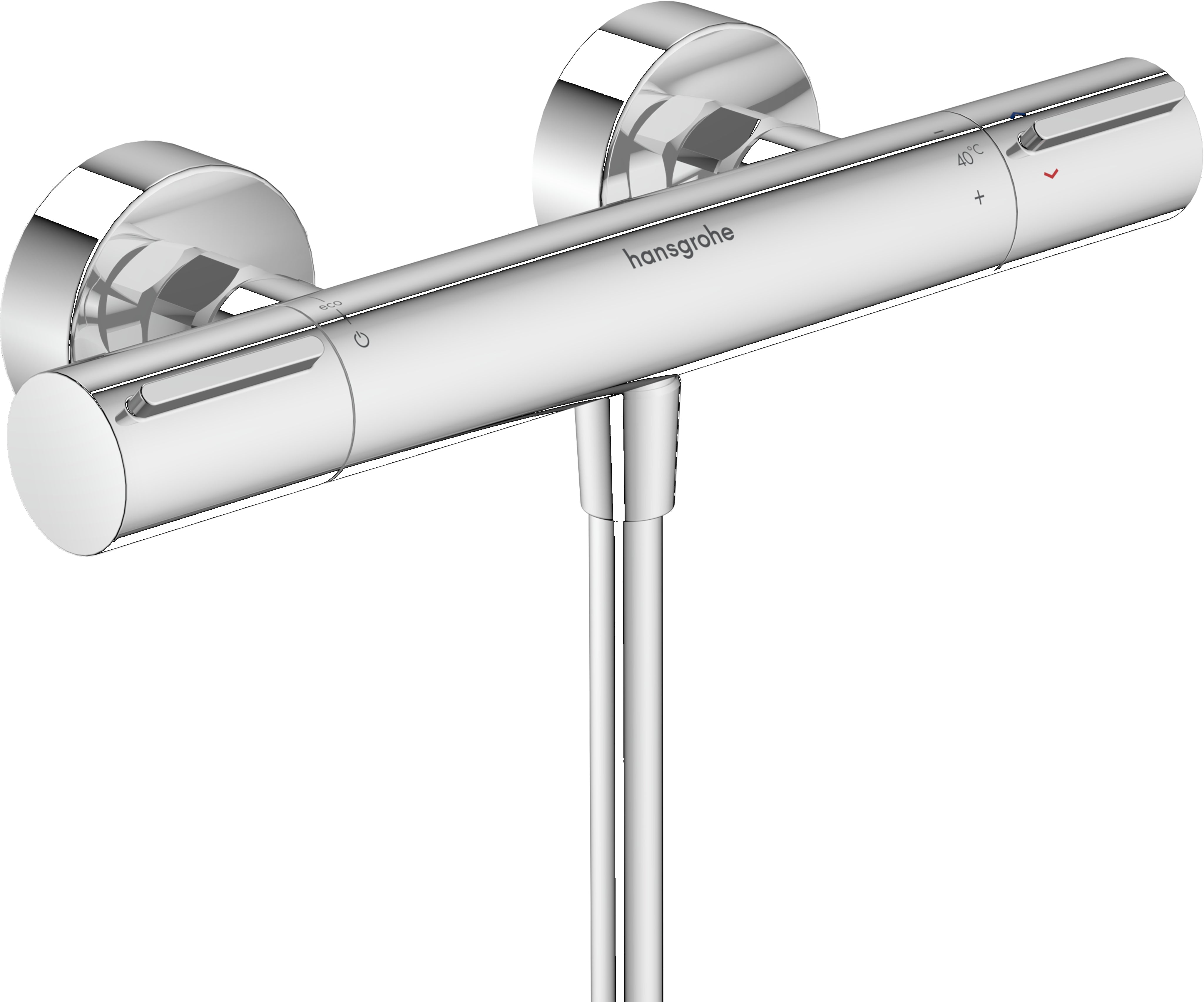 Ecostat Element Shower thermostat for exposed installation