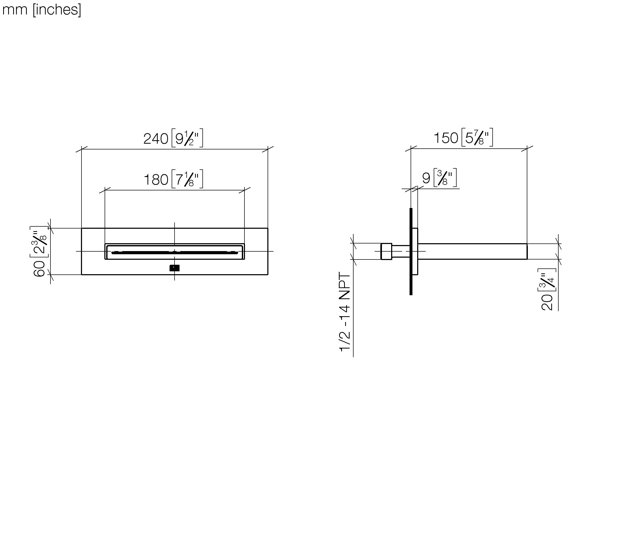 Water Sheet Cascade Spout For Wall Mounting Chrome