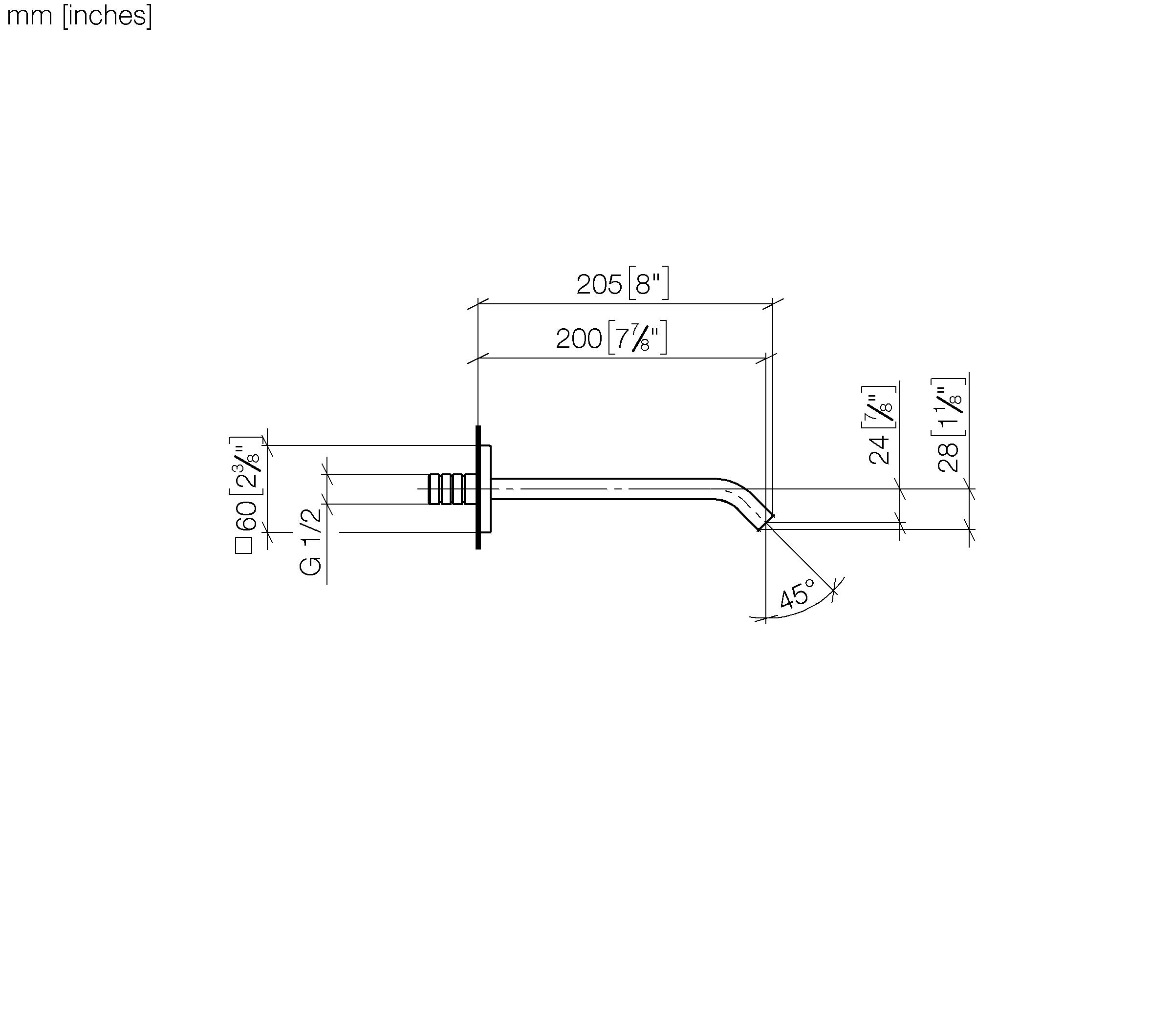 Imo Bath Spout For Wall Mounting Chrome