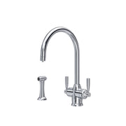 THE LANGBOURNE COLLECTION  Sink mixer with filtration and rinse