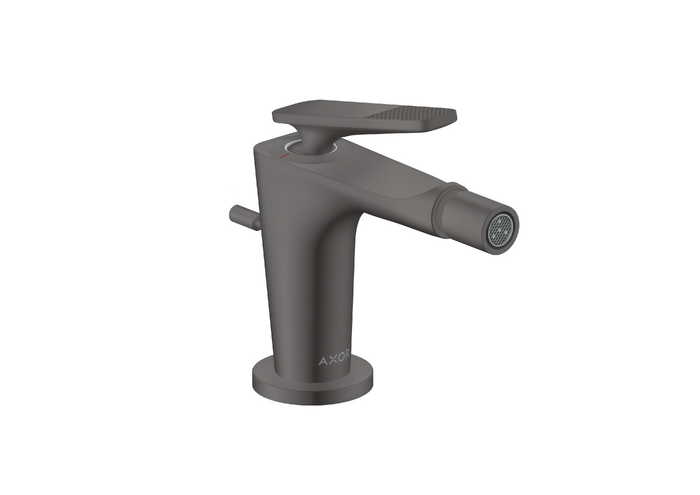 AXOR Citterio C Single lever bidet mixer with pop-up waste set - cubic cut