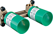 Basic set for single lever basin mixer for concealed installation wall-mounted