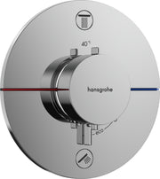ShowerSelect Comfort S Thermostat for concealed installation for 2 functions