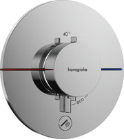 ShowerSelect Comfort S Thermostat for concealed installation for 1 function and additional outlet