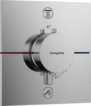 ShowerSelect Comfort E Thermostat for concealed installation for 2 functions with integrated security combination according to EN1717