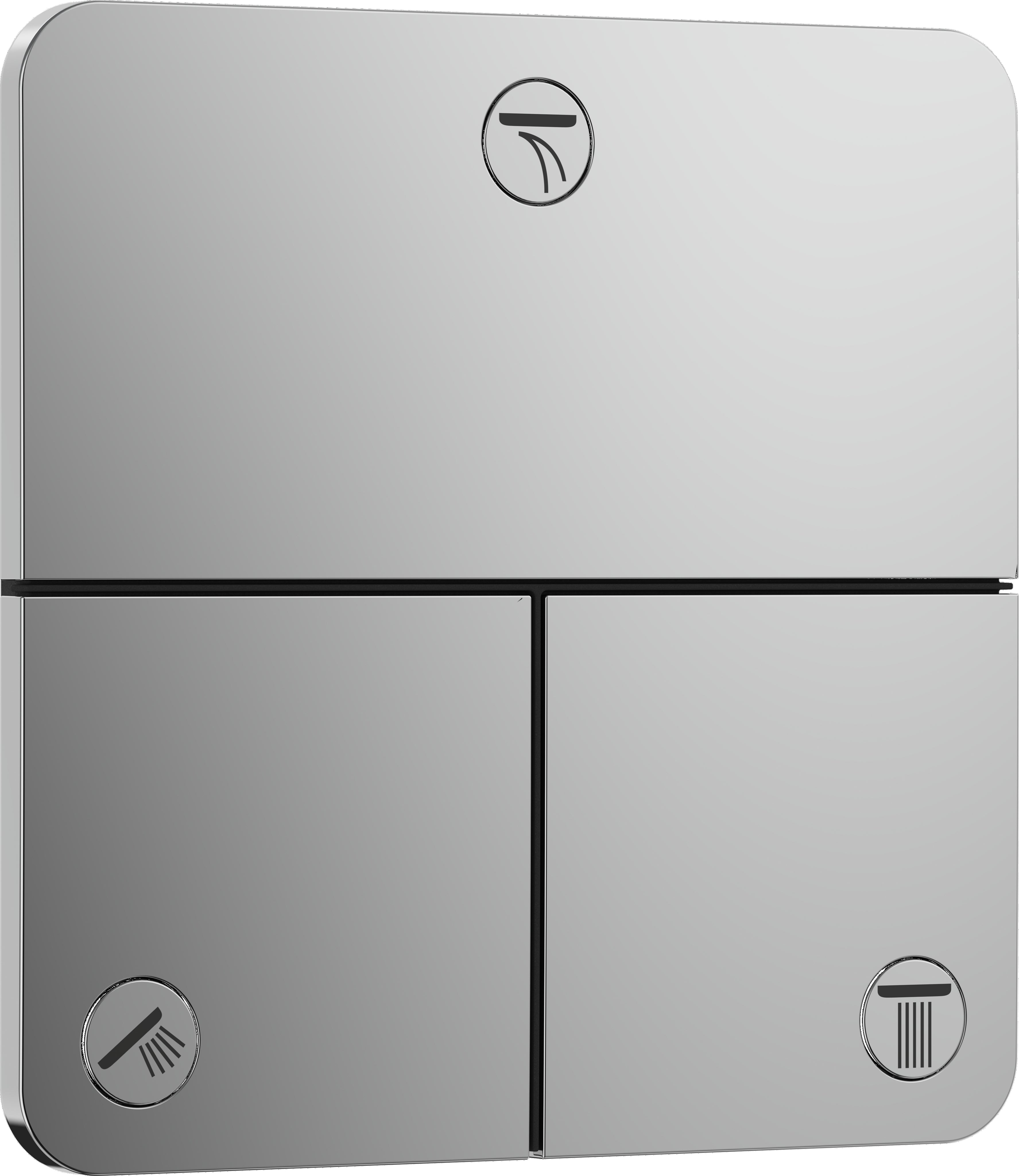 ShowerSelect Comfort Q Valve for concealed installation for 3 functions