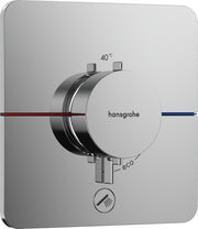 ShowerSelect Comfort Q Thermostat for concealed installation for 1 function and additional outlet