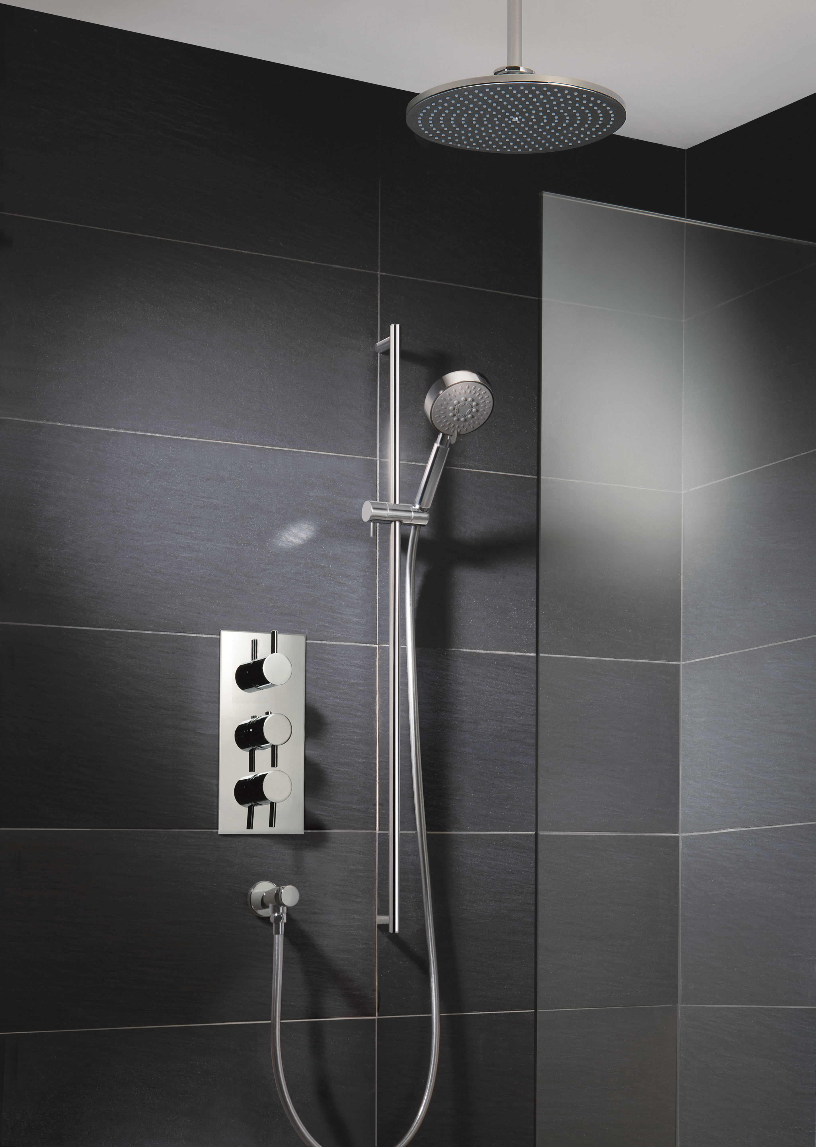 FLORENCE THERMOSTATIC CONCEALED
 2 OUTLET SHOWER VALVE, VERTICAL