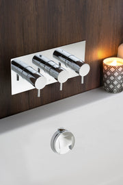 FLORENCE THERMOSTATIC CONCEALED 3 OUTLET
 SHOWER VALVE, HORIZONTAL