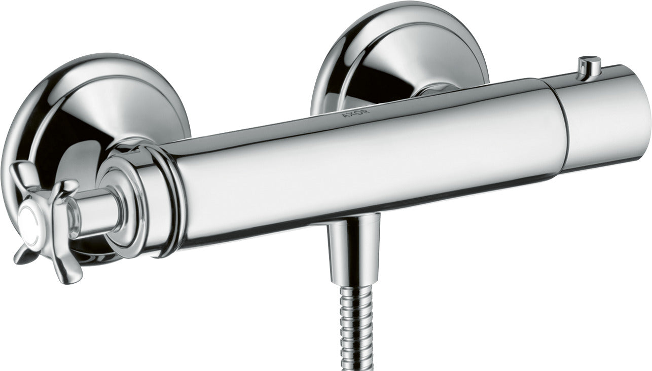 AXOR Montreux Thermostatic shower mixer for exposed installation with cross handle