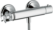 AXOR Montreux Thermostatic shower mixer for exposed installation with cross handle