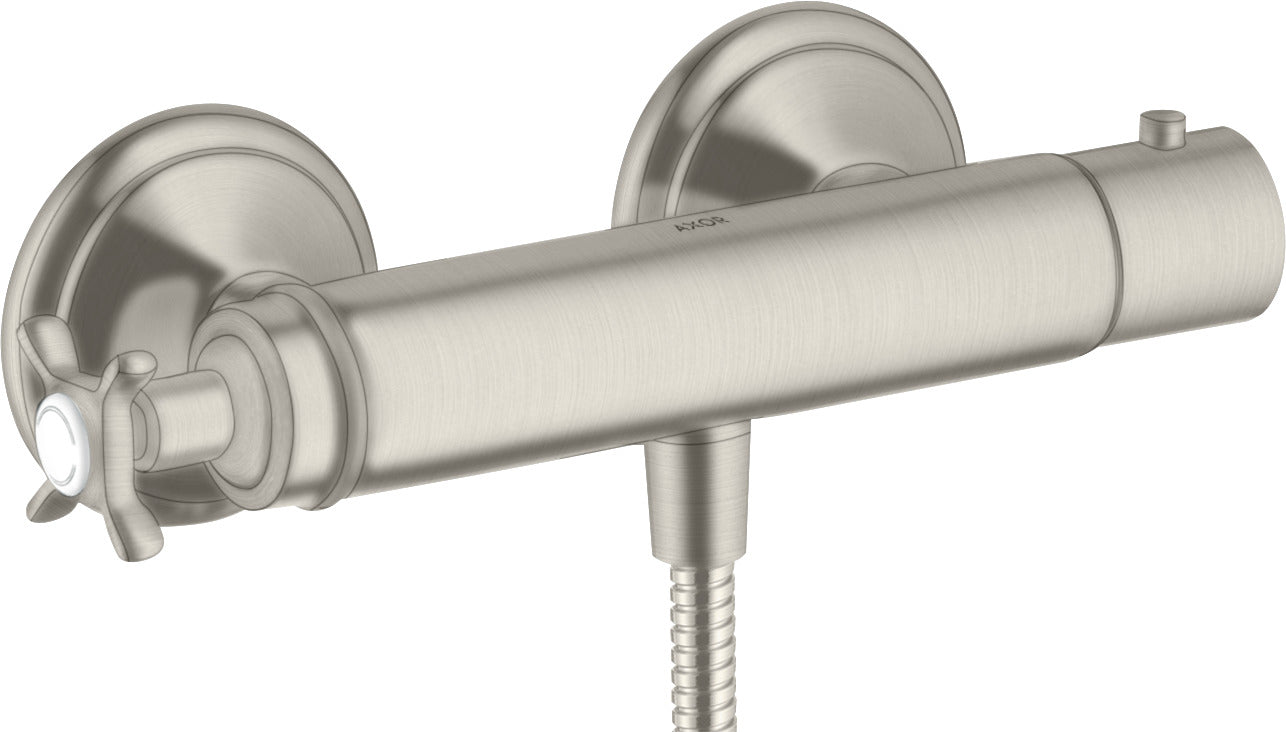 AXOR Montreux Thermostatic shower mixer for exposed installation with cross handle