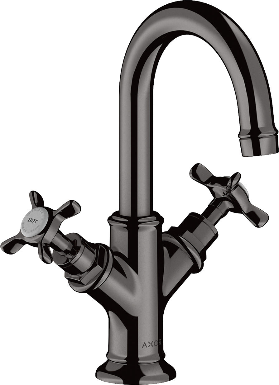 AXOR Montreux 2-handle basin mixer 160 with cross handles for cloakroom basins with pop-up waste