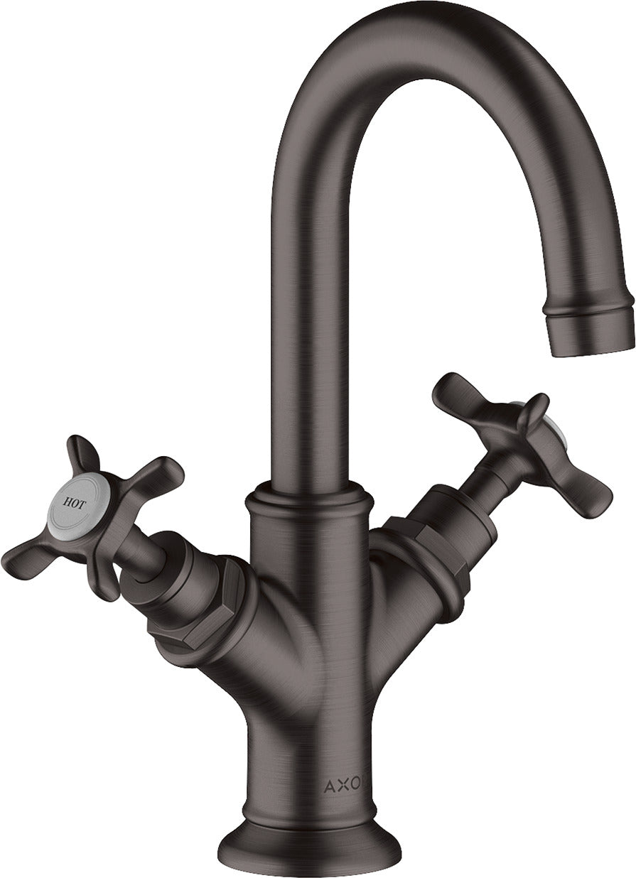AXOR Montreux 2-handle basin mixer 160 with cross handles for cloakroom basins with pop-up waste