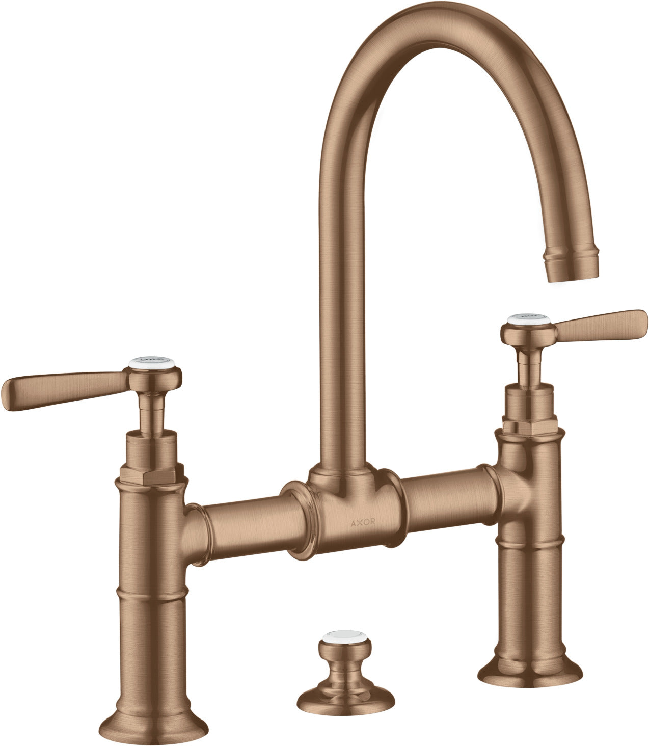 AXOR Montreux 2-handle basin mixer 220 with lever handles and pop-up waste