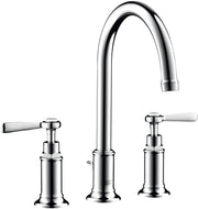 AXOR Montreux 3-hole basin mixer 180 with lever handles and pop-up waste