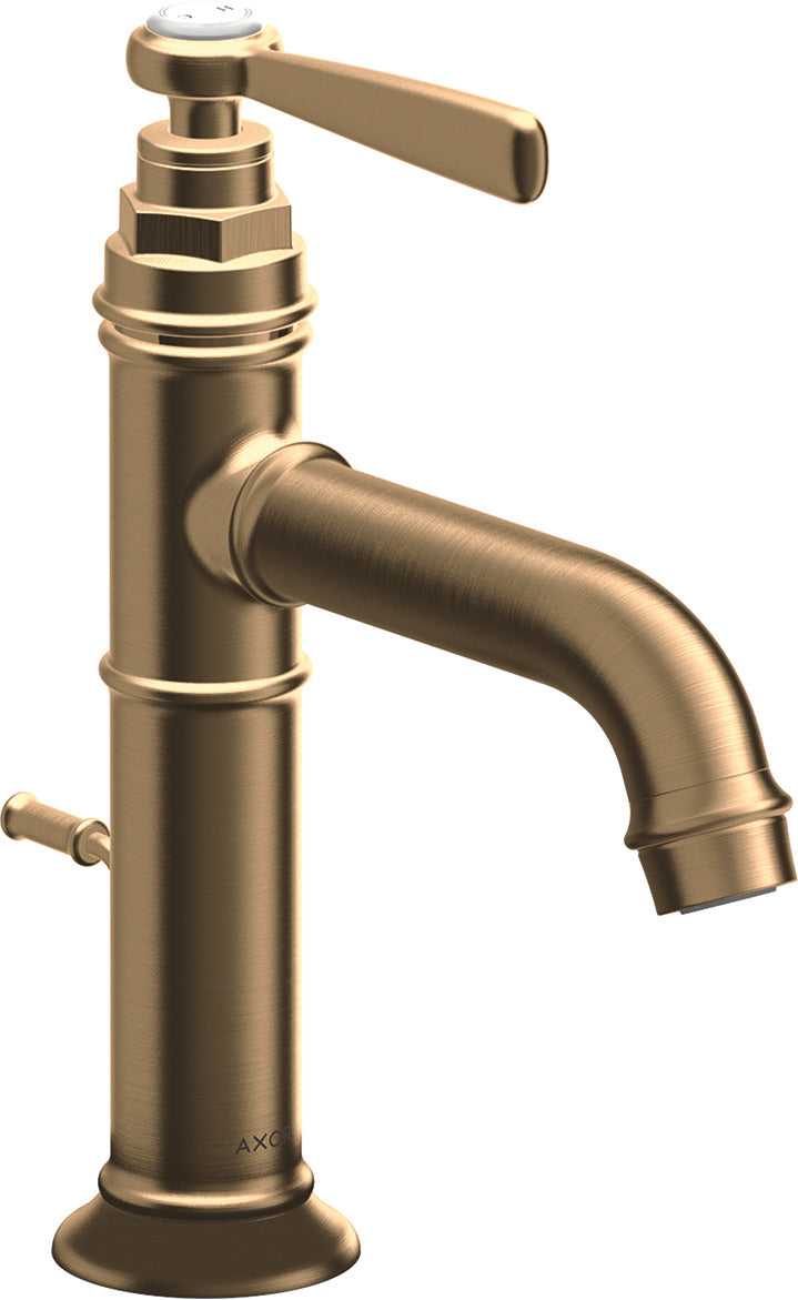 AXOR Montreux Single lever basin mixer 100 with lever handle and pop-up waste