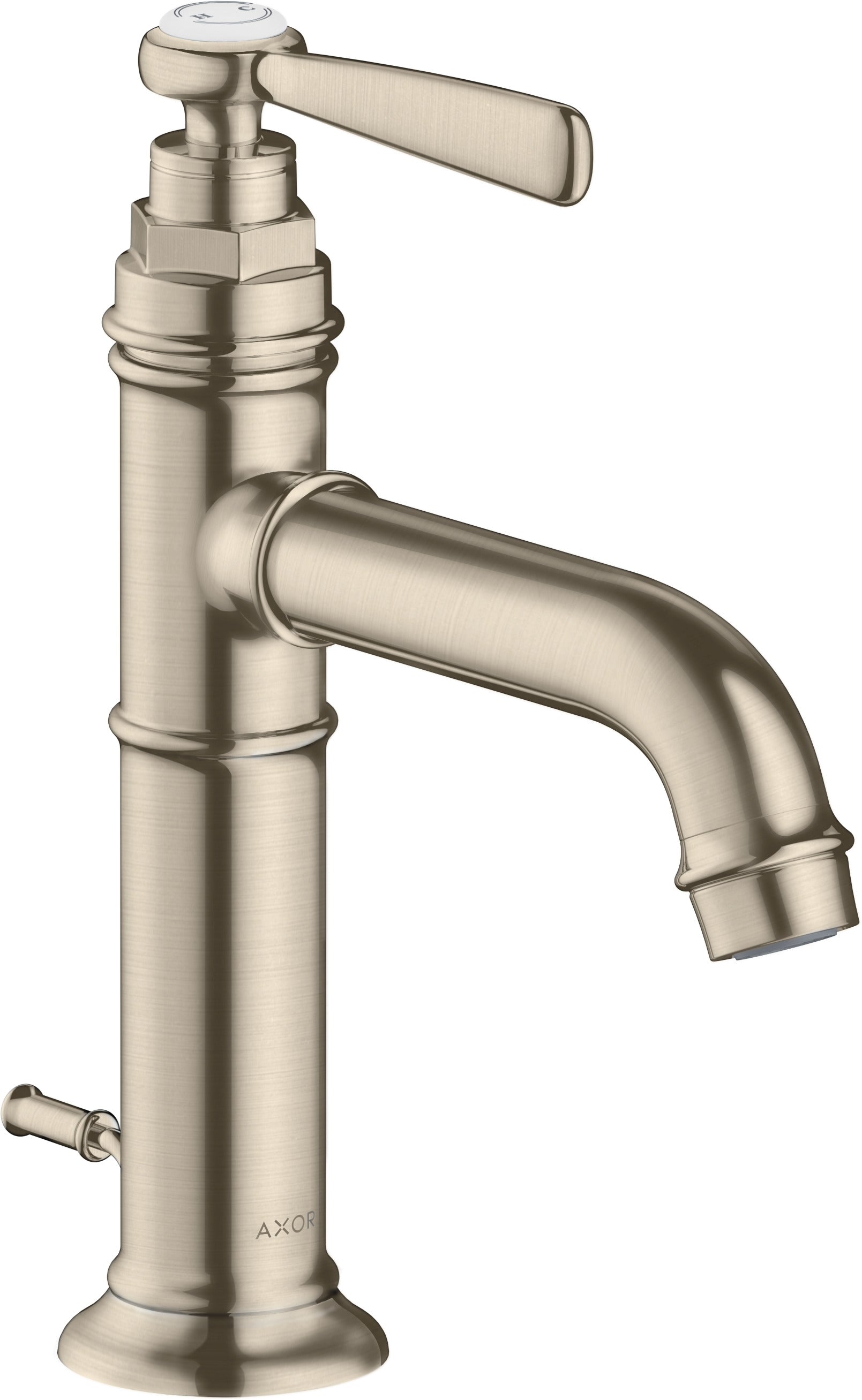 AXOR Montreux Single lever basin mixer 100 with lever handle and pop-up waste