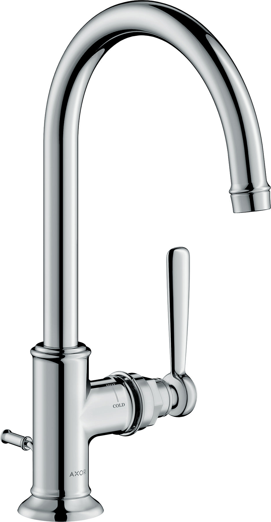AXOR Montreux Single lever basin mixer 210 with lever handle and pop-up waste