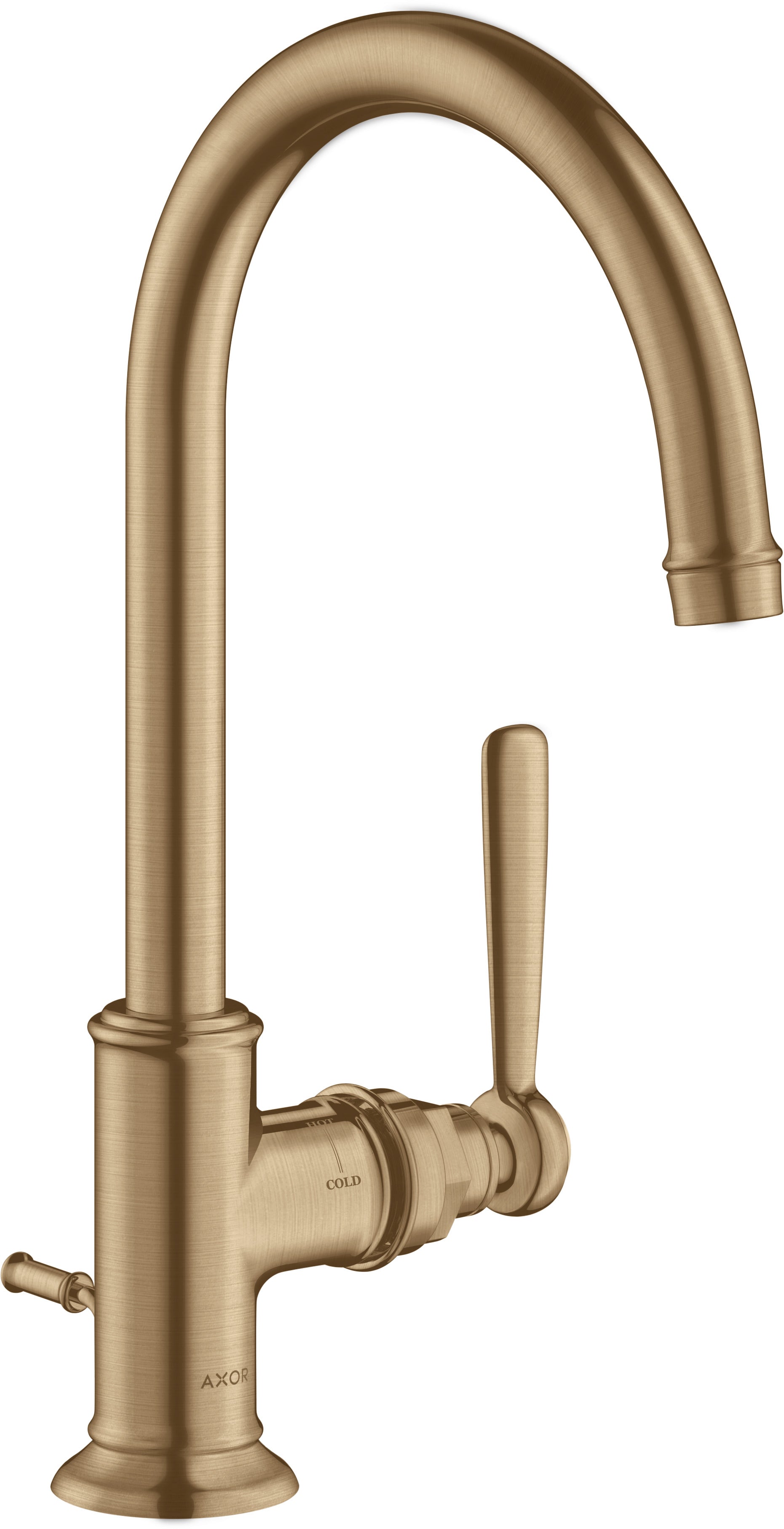 AXOR Montreux Single lever basin mixer 210 with lever handle and pop-up waste