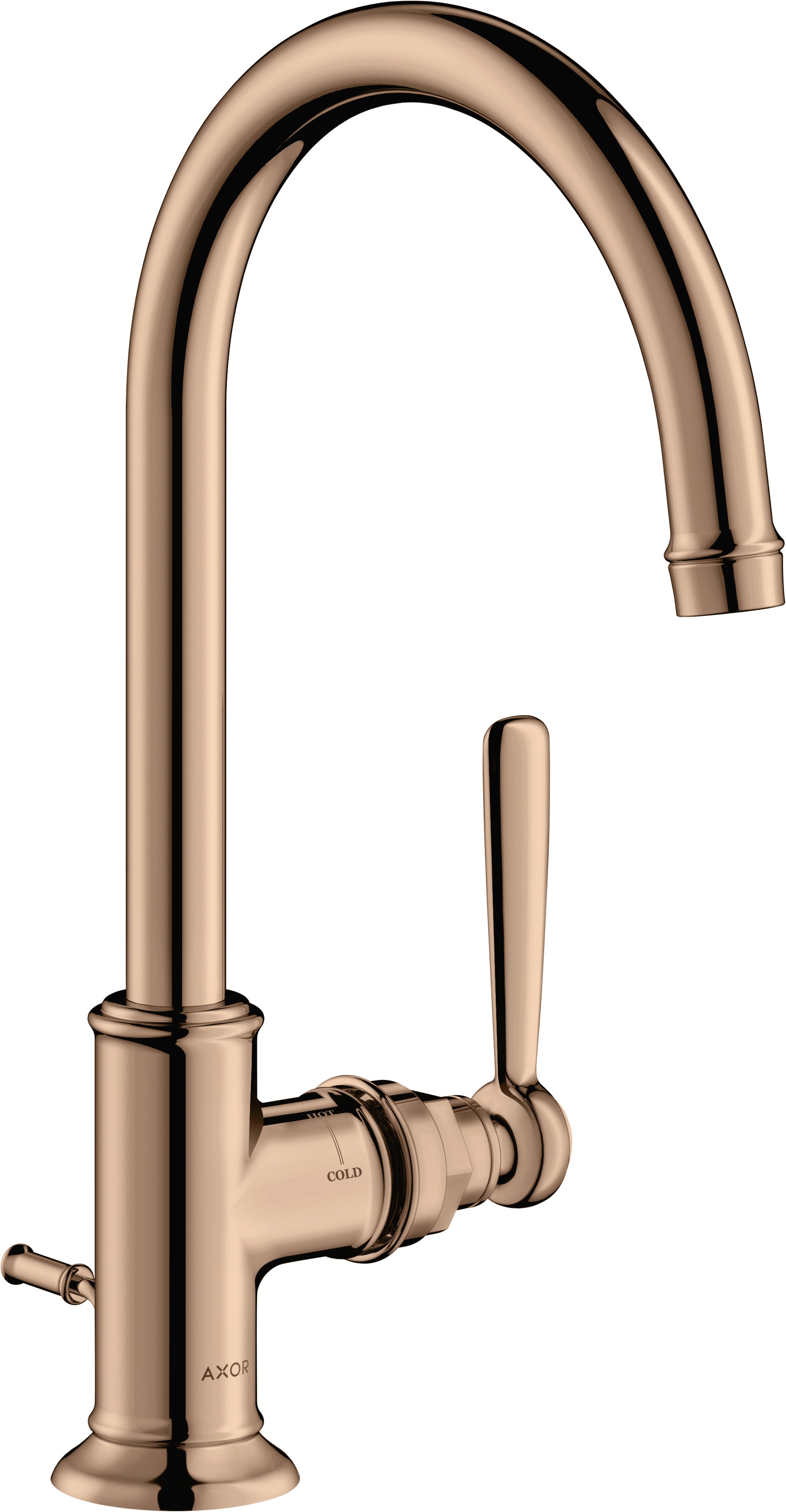 AXOR Montreux Single lever basin mixer 210 with lever handle and pop-up waste