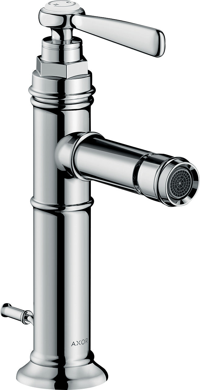 AXOR Montreux Single lever bidet mixer with lever handle and pop-up waste
