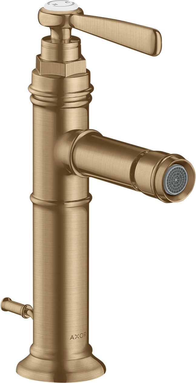 AXOR Montreux Single lever bidet mixer with lever handle and pop-up waste
