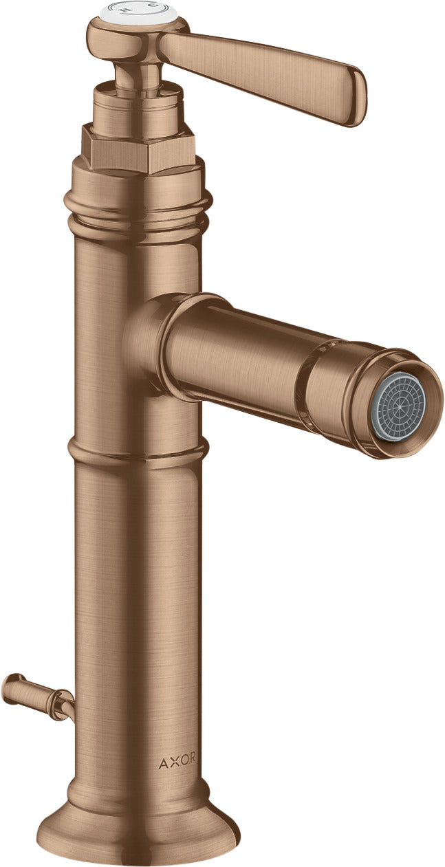 AXOR Montreux Single lever bidet mixer with lever handle and pop-up waste