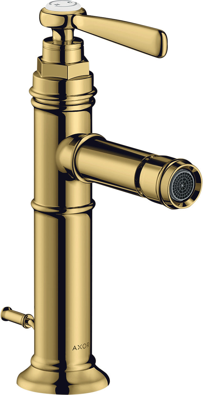 AXOR Montreux Single lever bidet mixer with lever handle and pop-up waste