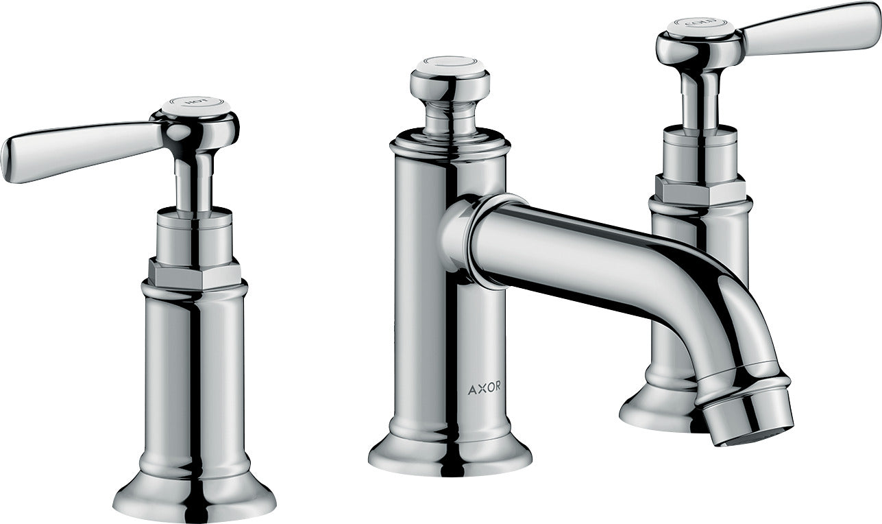 AXOR Montreux 3-hole basin mixer 30 with lever handles and pop-up waste