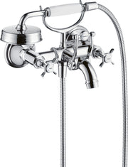 AXOR Montreux 2-handle manual bath mixer for exposed installation with cross handles