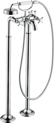 AXOR Montreux 2-handle manual bath mixer floor-standing with cross handles