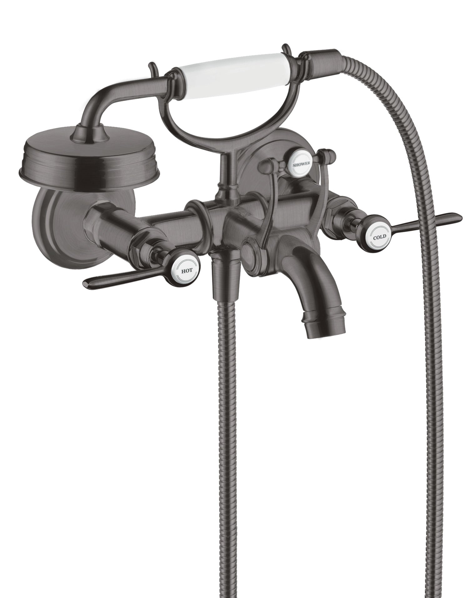 AXOR Montreux 2-handle manual bath mixer for exposed installation with lever handles
