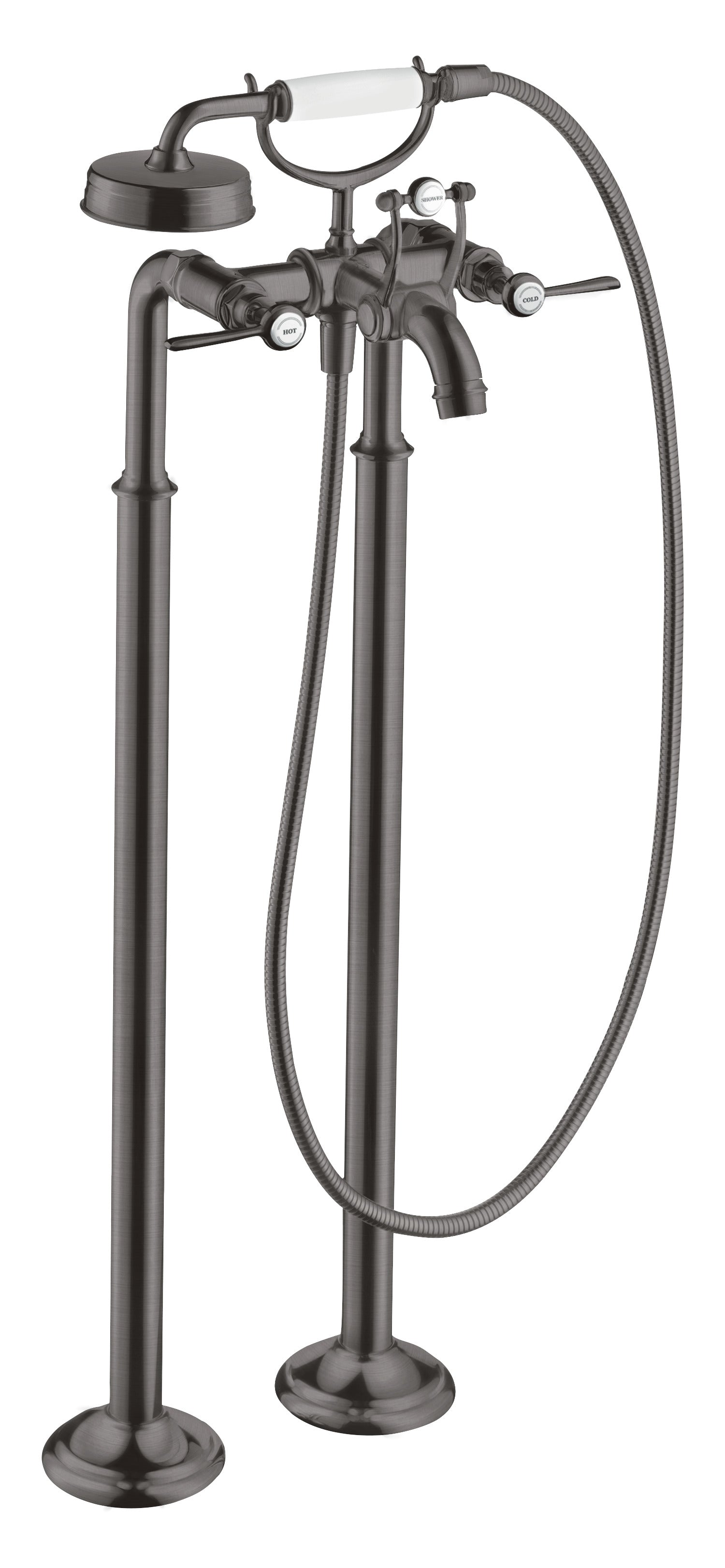 AXOR Montreux 2-handle manual bath mixer floor-standing with lever handles