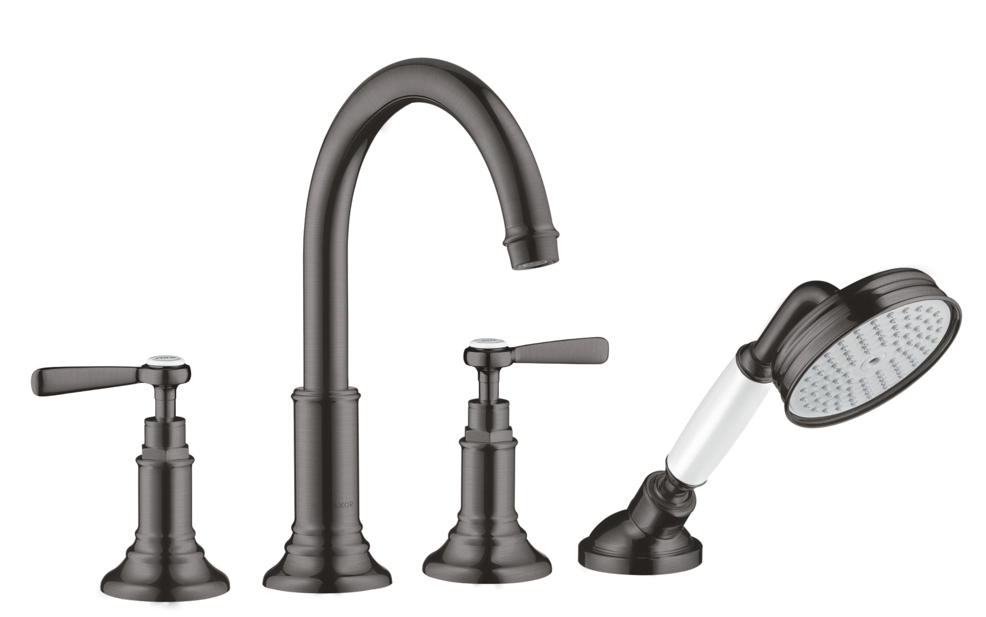 AXOR Montreux 4-hole tile mounted bath mixer with lever handles