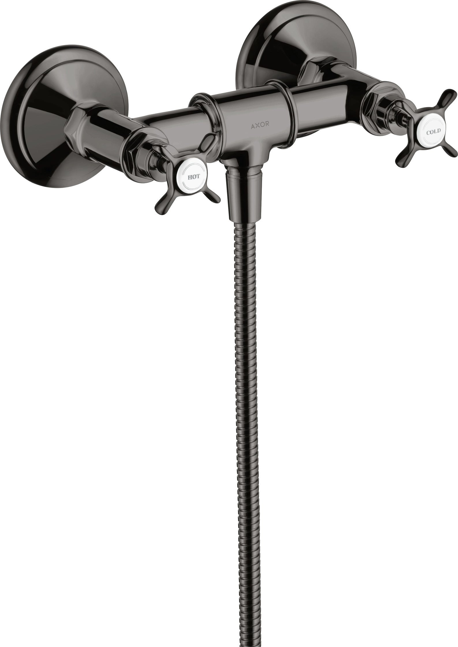 AXOR Montreux 2-handle manual shower mixer for exposed installation with cross handles