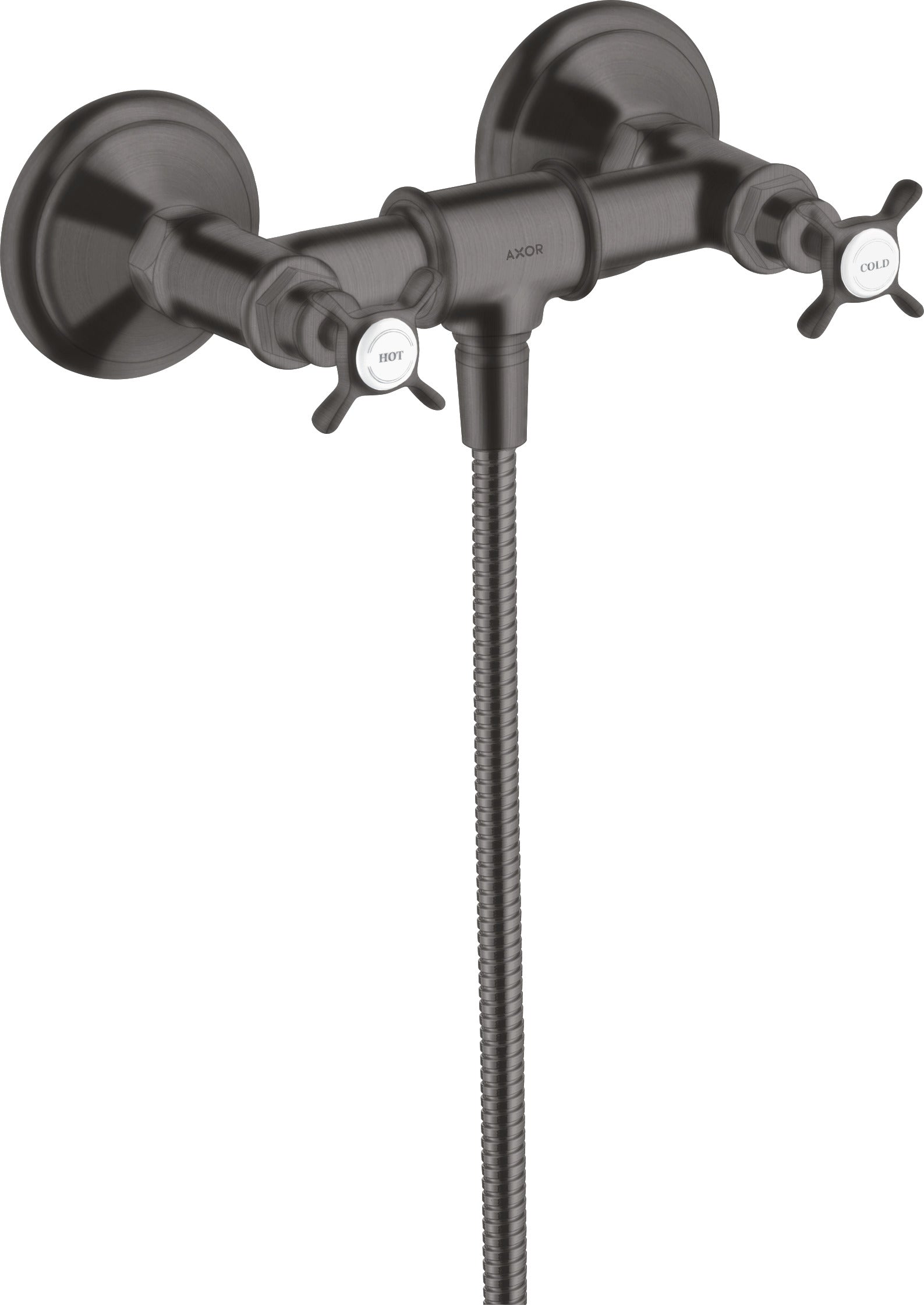 AXOR Montreux 2-handle manual shower mixer for exposed installation with cross handles