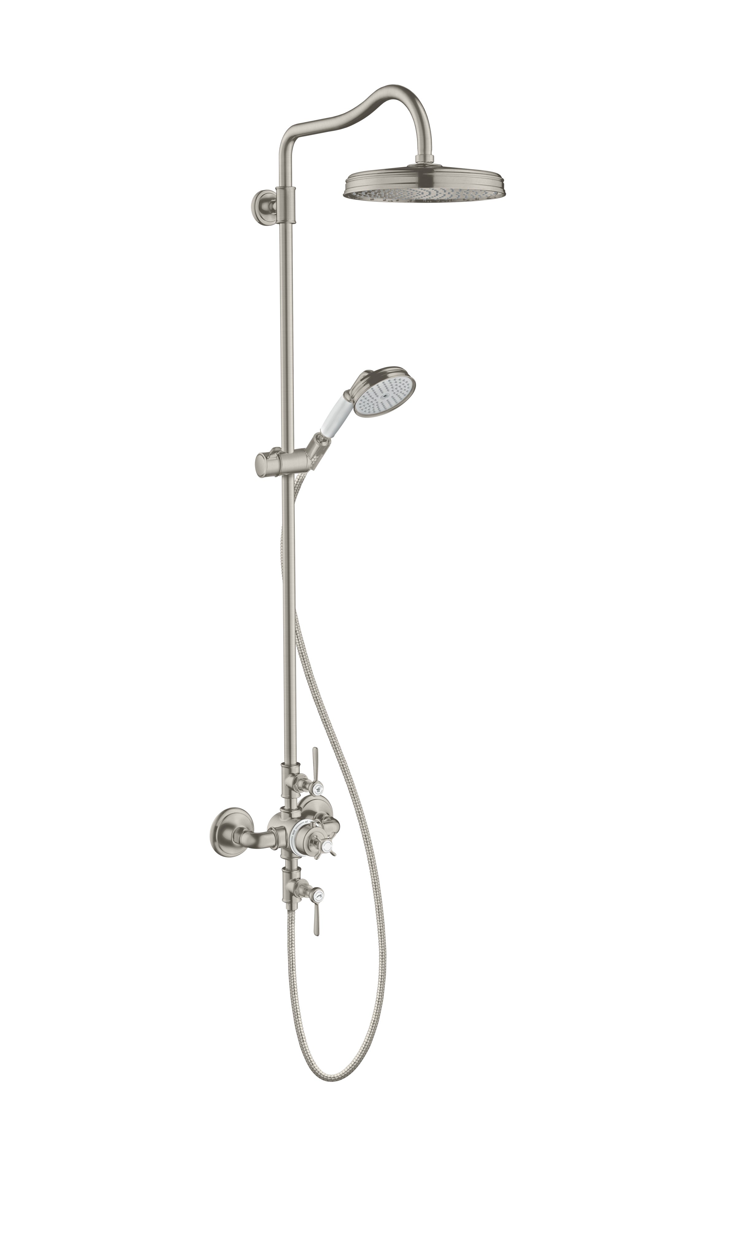 AXOR Montreux Showerpipe with thermostatic mixer and 1jet overhead shower 240
